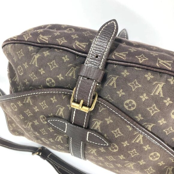 LOUIS VUITTON Saumur 30 Crossbody Shoulder Bag Monogram Mini Lin - Picture 9 of 14